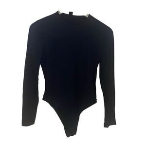 Shein Large long sleeve black bodysuit